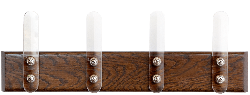 Oak HangSafe Rack in DARK WALNUT