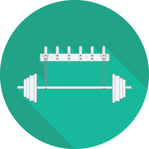 HangSafe rack strength test — holding a barbell loaded with 395 lbs