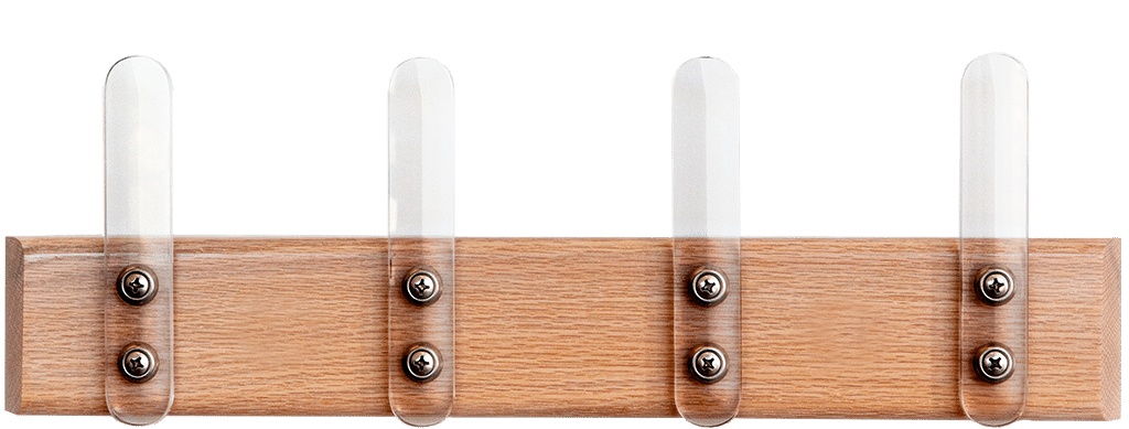 Oak HangSafe Rack in PICKLED OAK