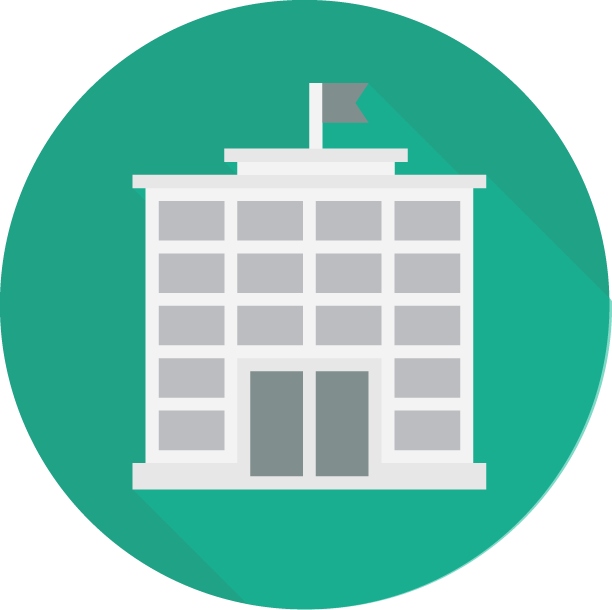 School building icon