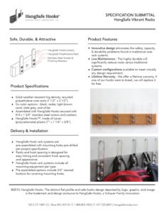 HangSafe Vibrant Racks product submission document